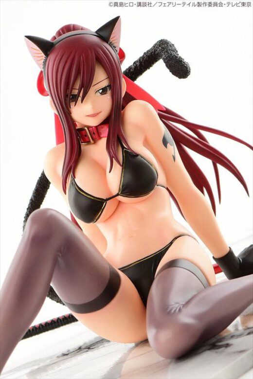 Descubre el apasionante mundo de Estatua Erza Scarlet Black Cat Gravure.