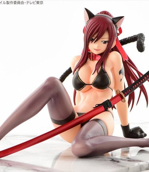 Descubre el apasionante mundo de Estatua Erza Scarlet Black Cat Gravure.