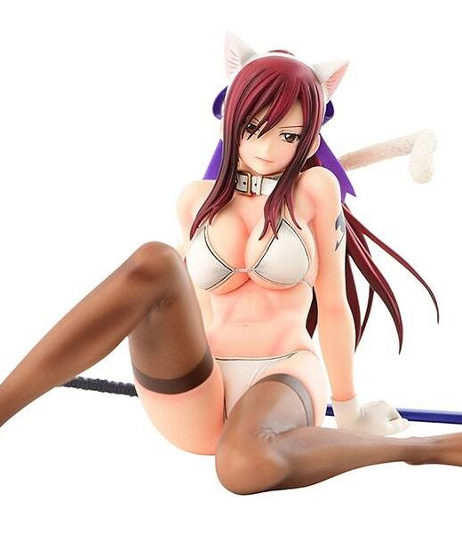Descubre el apasionante mundo de Estatua Erza Scarlet Cat Gravure Style.