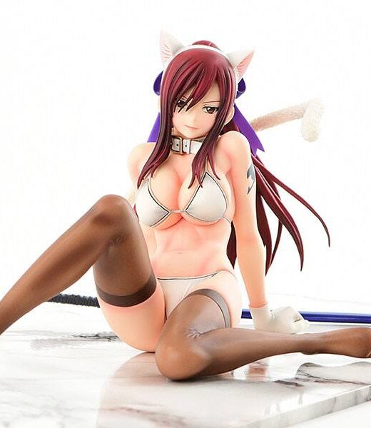 Descubre el apasionante mundo de Estatua Erza Scarlet Cat Gravure Style.