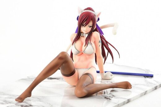 Descubre el apasionante mundo de Estatua Erza Scarlet Cat Gravure Style.