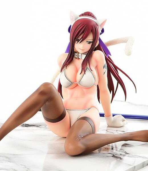 Descubre el apasionante mundo de Estatua Erza Scarlet Cat Gravure Style.