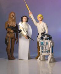 Descubre el apasionante mundo de Star Wars Pack de 4 Figuras Jumbo Kenner Early Bird Set.