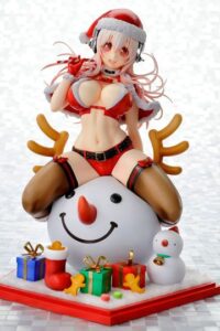 Descubre el apasionante mundo de Super Sonico Figura Super Sonico Christmas Version.