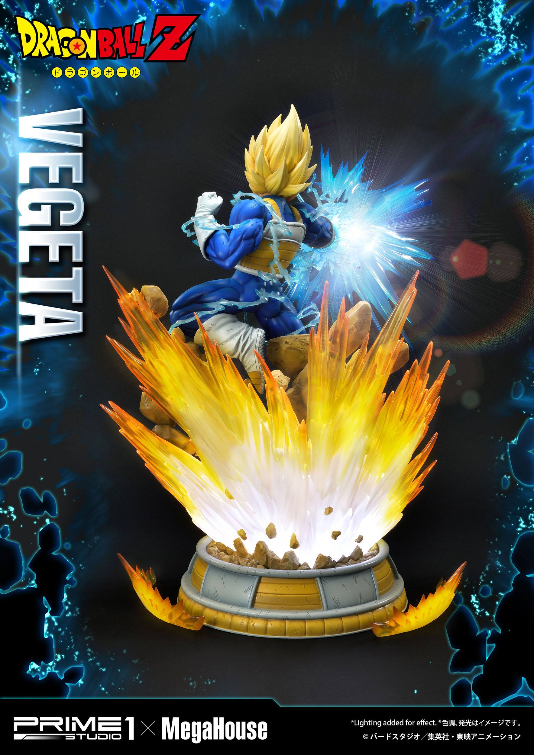 Descubre el apasionante mundo de Estatua Dragon Ball SS Vegeta 64cm.