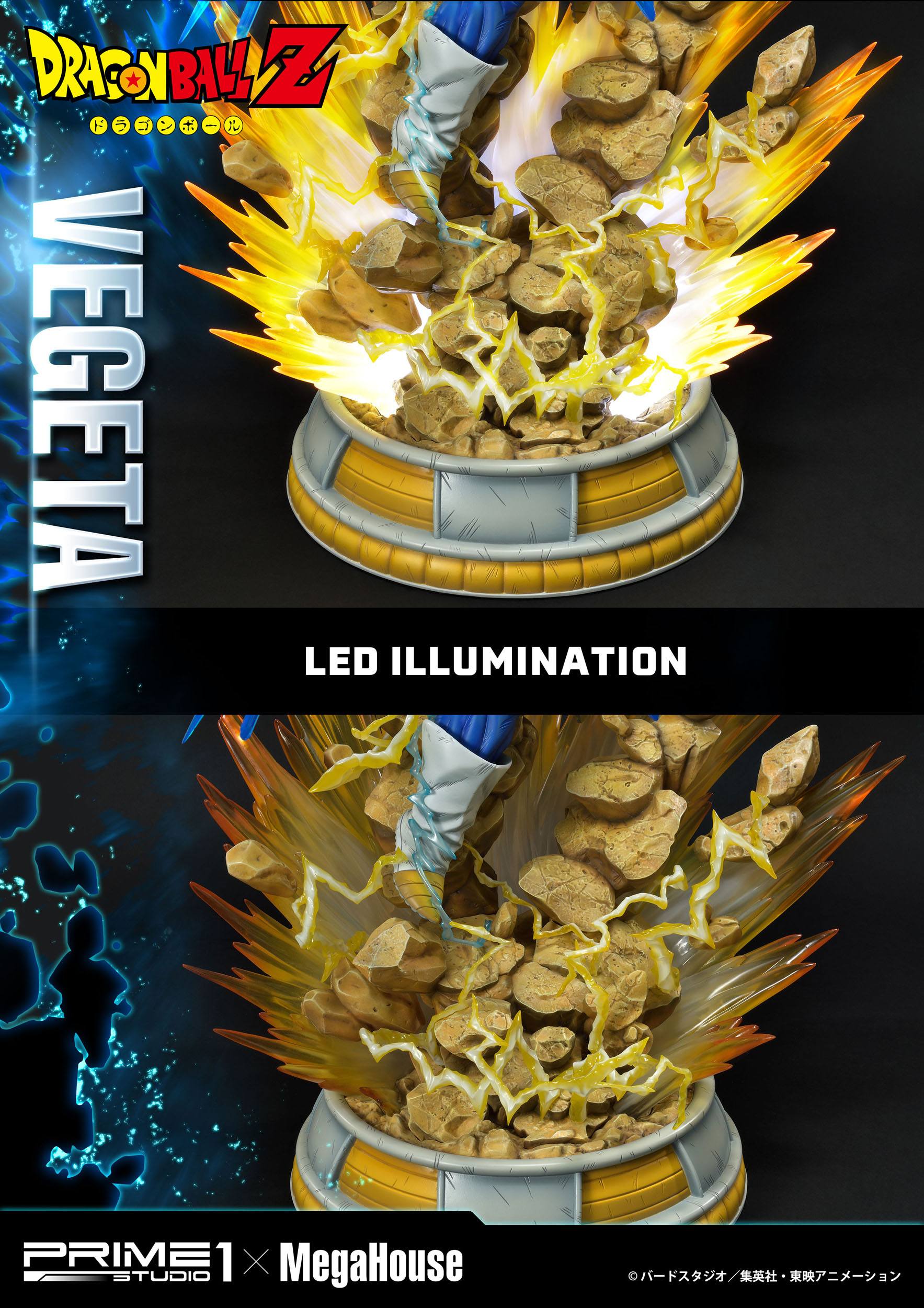 Descubre el apasionante mundo de Estatua Dragon Ball SS Vegeta 64cm.