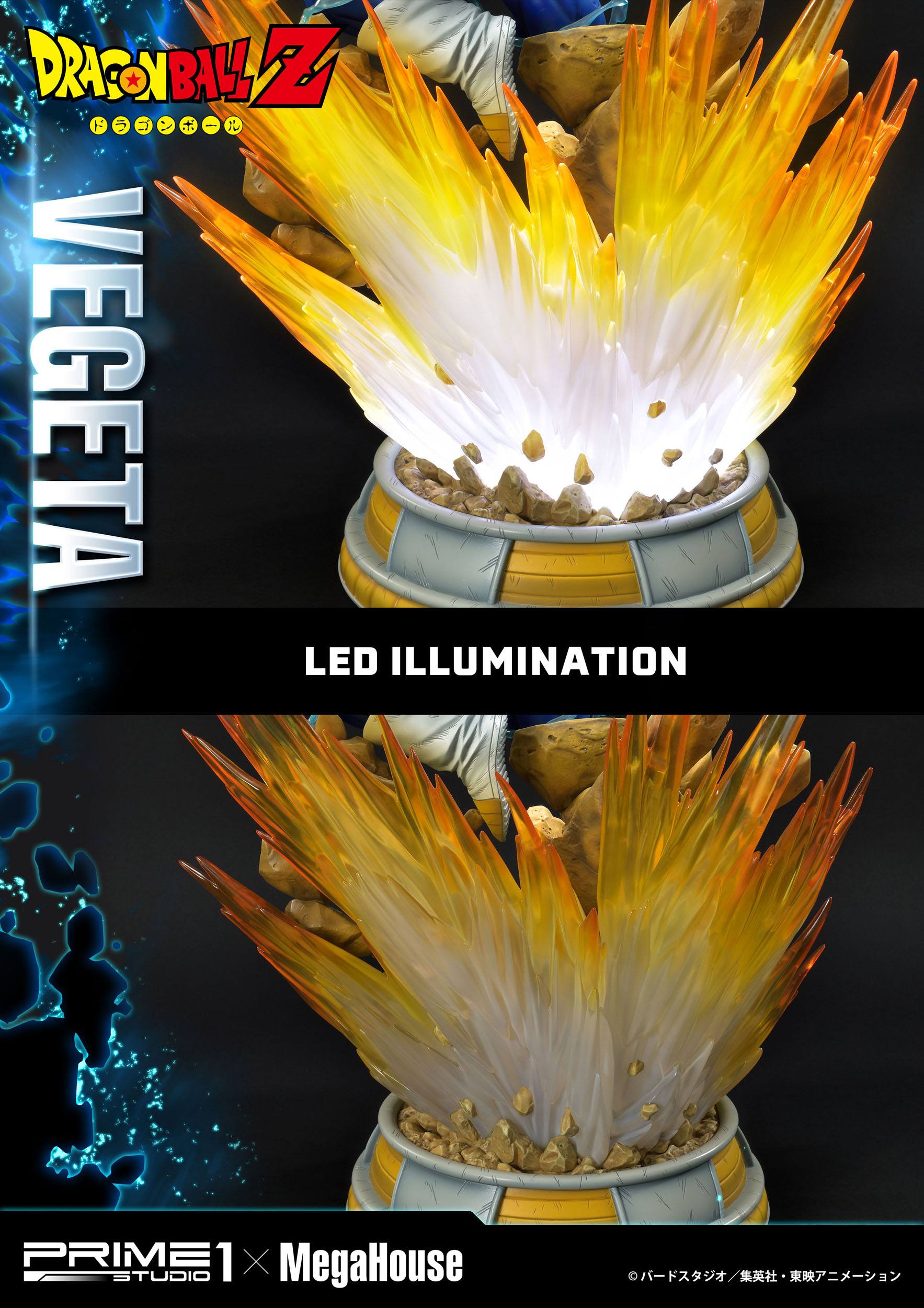 Descubre el apasionante mundo de Estatua Dragon Ball SS Vegeta 64cm.