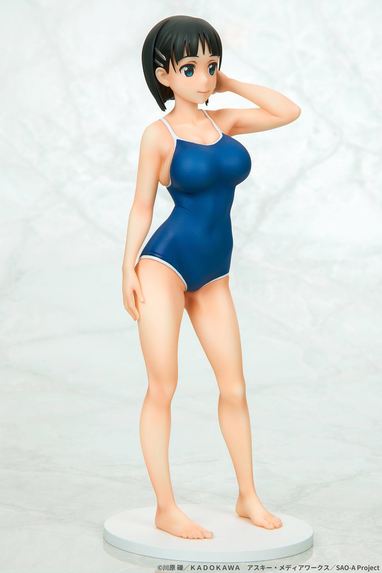 Descubre el apasionante mundo de Estatua Suguha Kirigaya Blue Swimsuit.