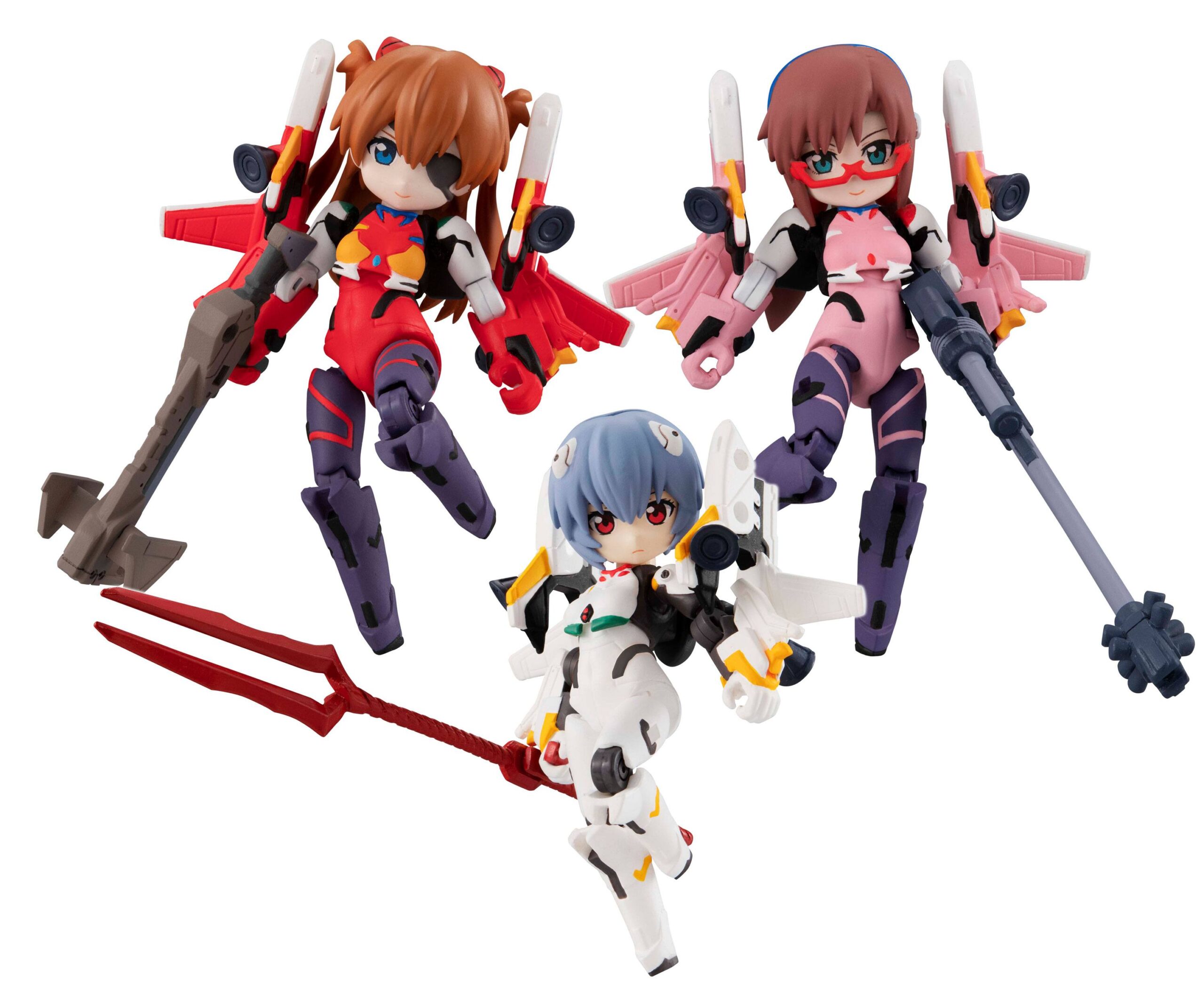 Descubre el apasionante mundo de Figuras Asuka Rei Mari Desktop Army.