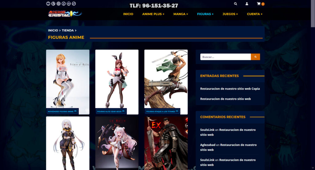 Trabajando en el nuevo portal » Tu Tienda Anime Trabajando en el nuevo portal » Tu Tienda Anime