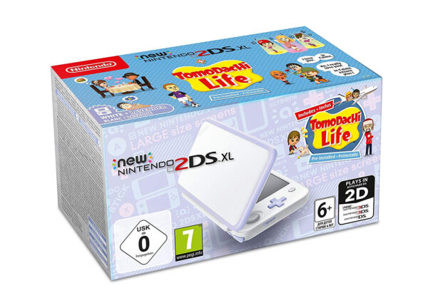 Consola New Nintendo 2DS XL Lavanda Tomodachi Life 01