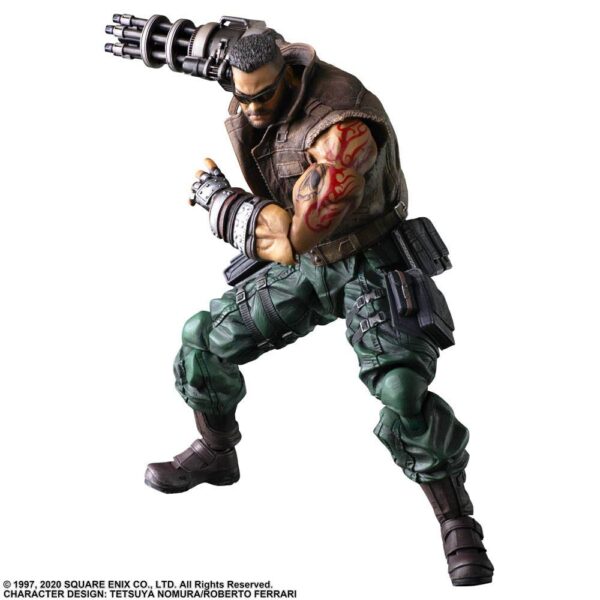 Descubre el apasionante mundo de Figura Barret Wallace Final Fantasy VII Remake.
