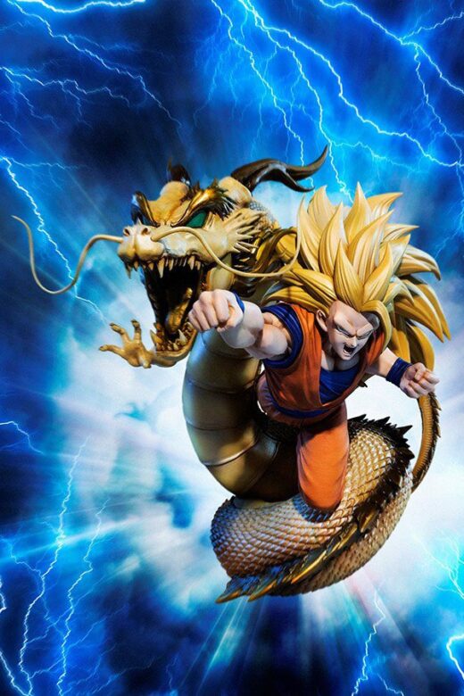 Estatua Super Saiyan 3 Son Goku 01