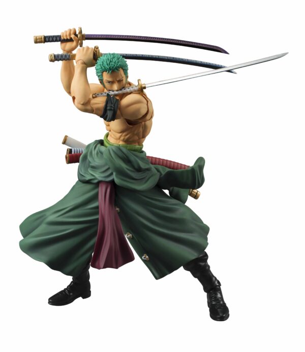 Descubre el apasionante mundo de One Piece Figura Action Heroes Roronoa Zoro 18 cm.