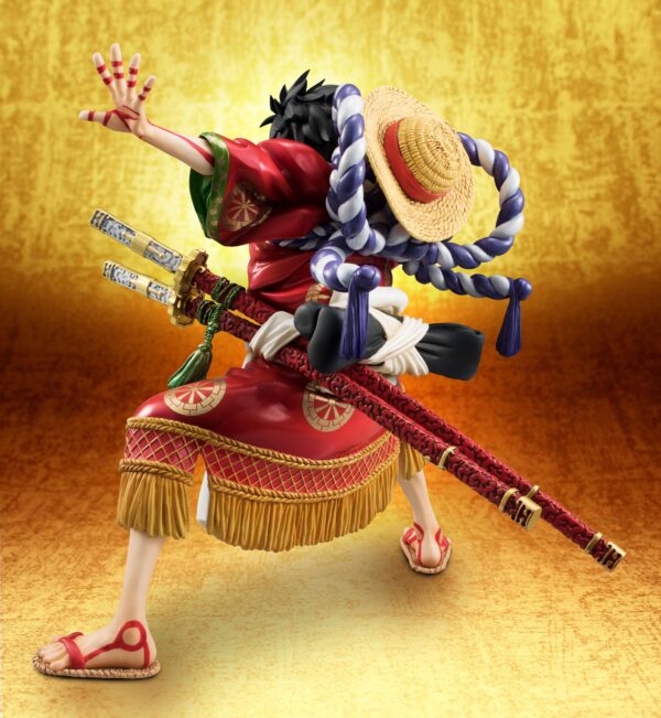 Descubre el apasionante mundo de One Piece Figura Excellent Model P.O.P. Monkey D. Luffy Kabuki Edition 21 cm.