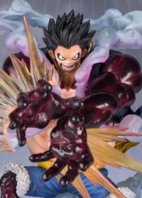 Descubre el apasionante mundo de One Piece Figura FiguartsZERO Monkey D. Luffy Gear 4 Leo Bazooka 18 cm.