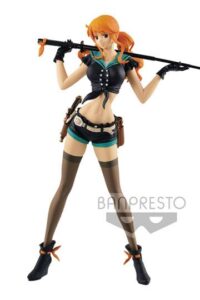 Descubre el apasionante mundo de One Piece Figura Flag Diamond Ship Nami Code B 25 cm.