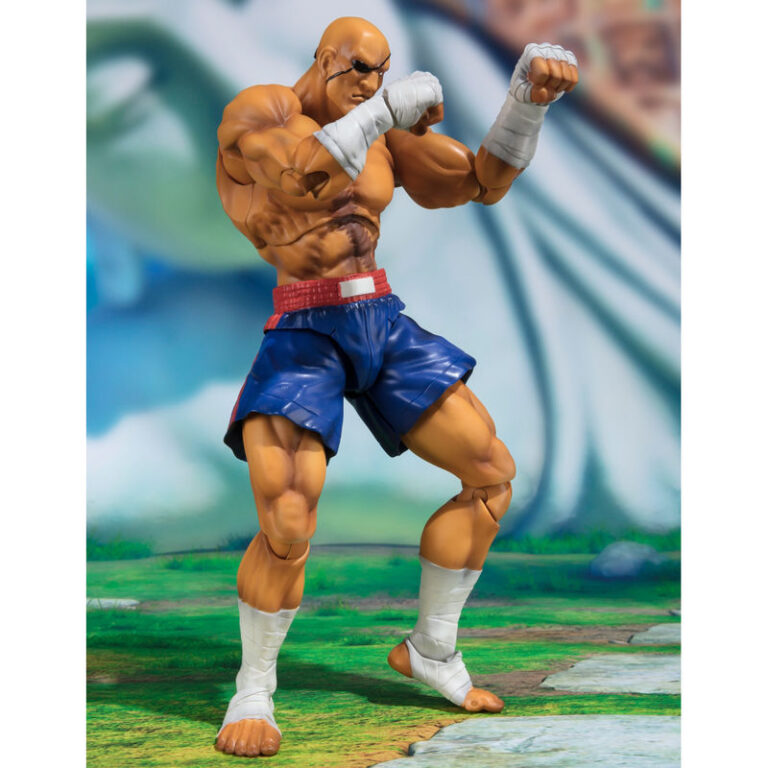 Descubre el apasionante mundo de Figura S.H. Figuarts Sagat Tamashii Web Exclusive Street Fighter 17cm.