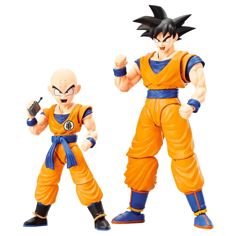 Descubre el apasionante mundo de Set 2 figuras Son Goku y Krillin.
