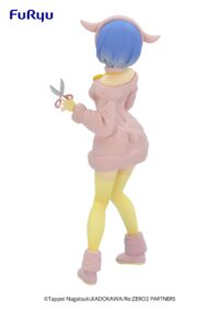 Descubre el apasionante mundo de Estatua Rem The Wolf Pastel Color.