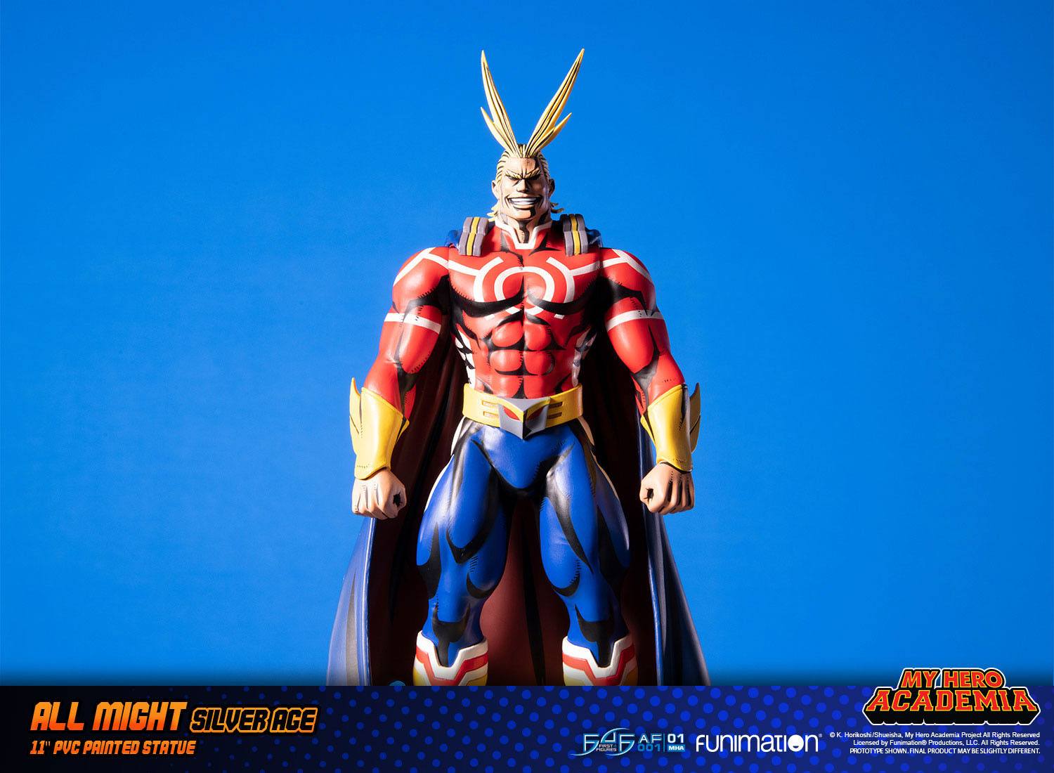 Descubre el apasionante mundo de Figura All Might Silver Age Standard.