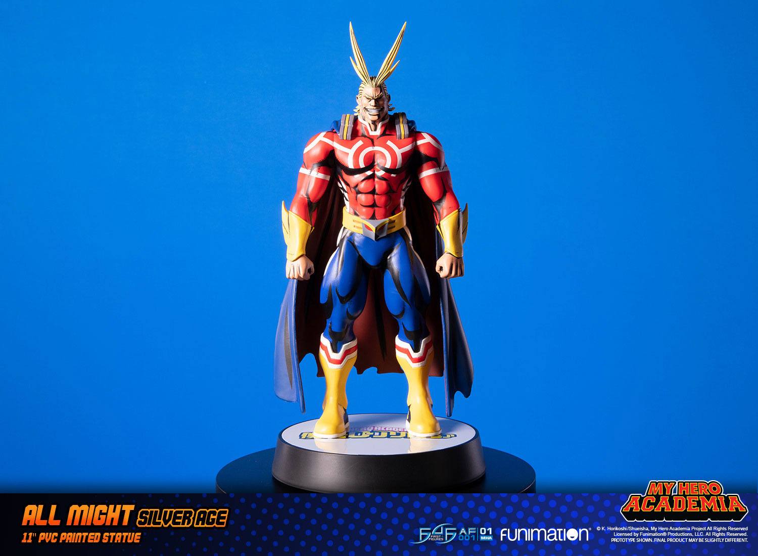 Descubre el apasionante mundo de Figura All Might Silver Age Standard.