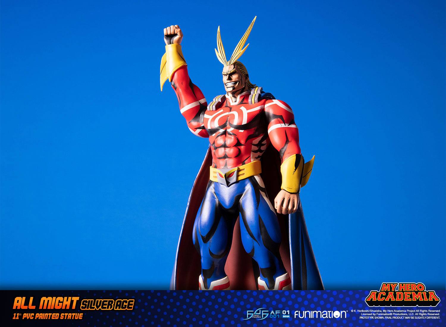 Descubre el apasionante mundo de Figura All Might Silver Age Standard.