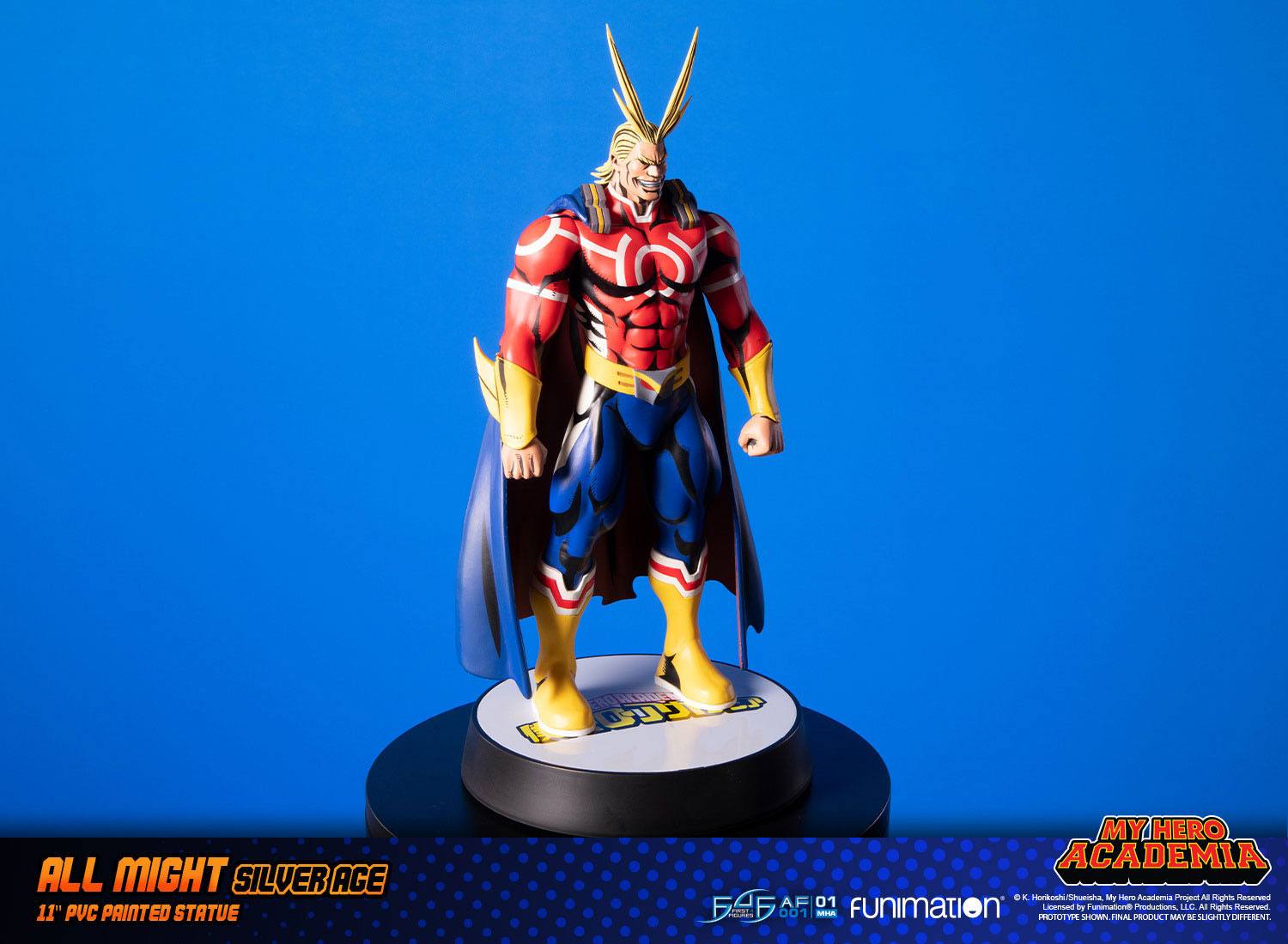 Descubre el apasionante mundo de Figura All Might Silver Age Standard.
