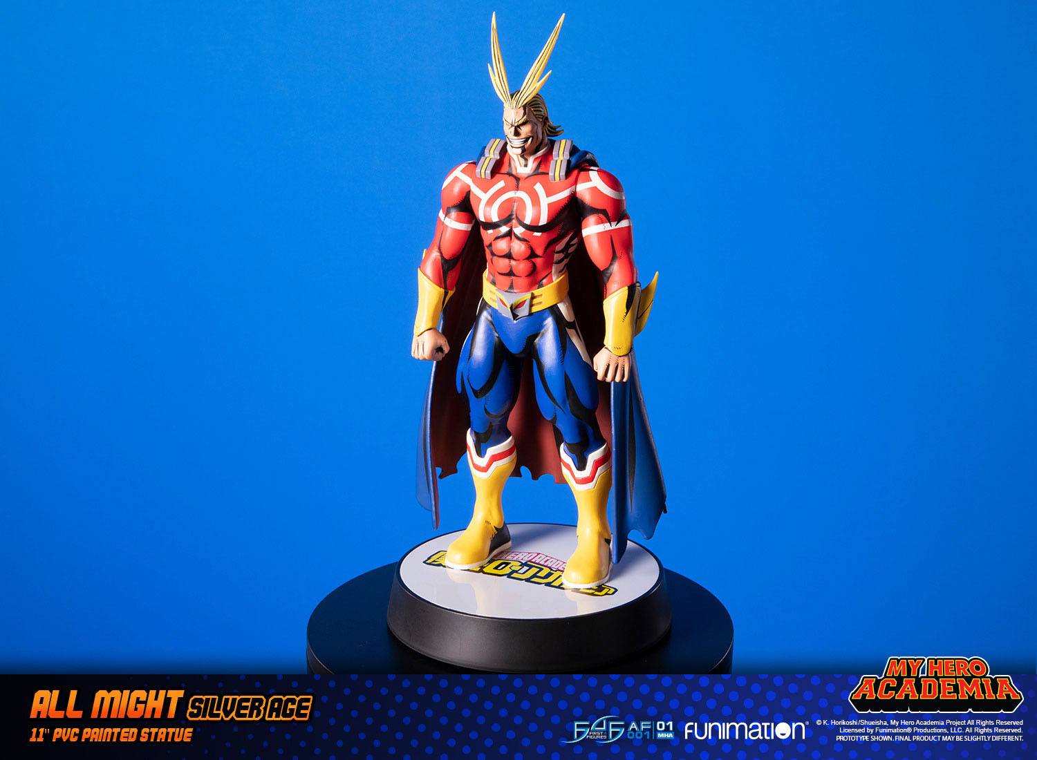Descubre el apasionante mundo de Figura All Might Silver Age Standard.