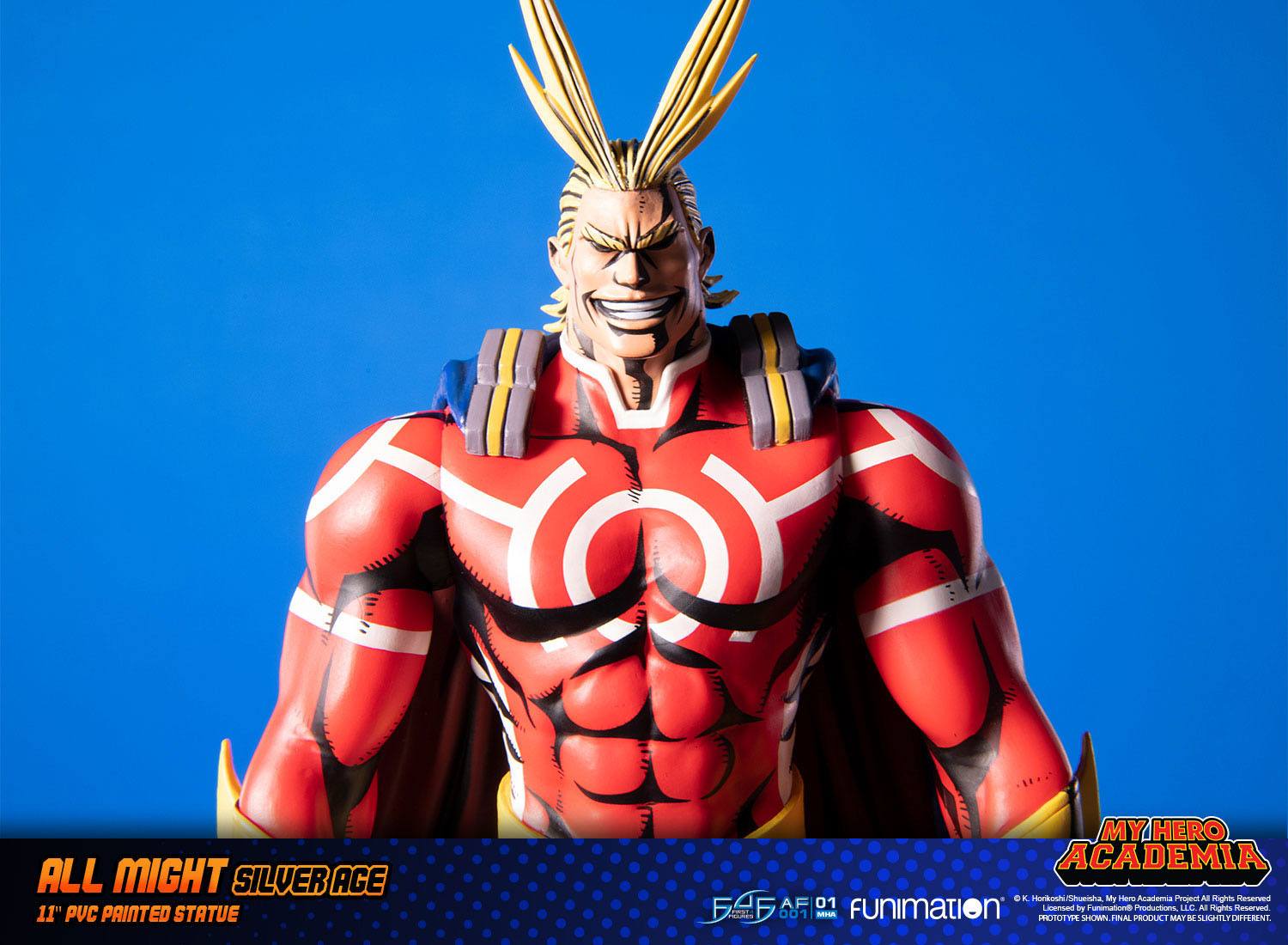 Descubre el apasionante mundo de Figura All Might Silver Age Standard.