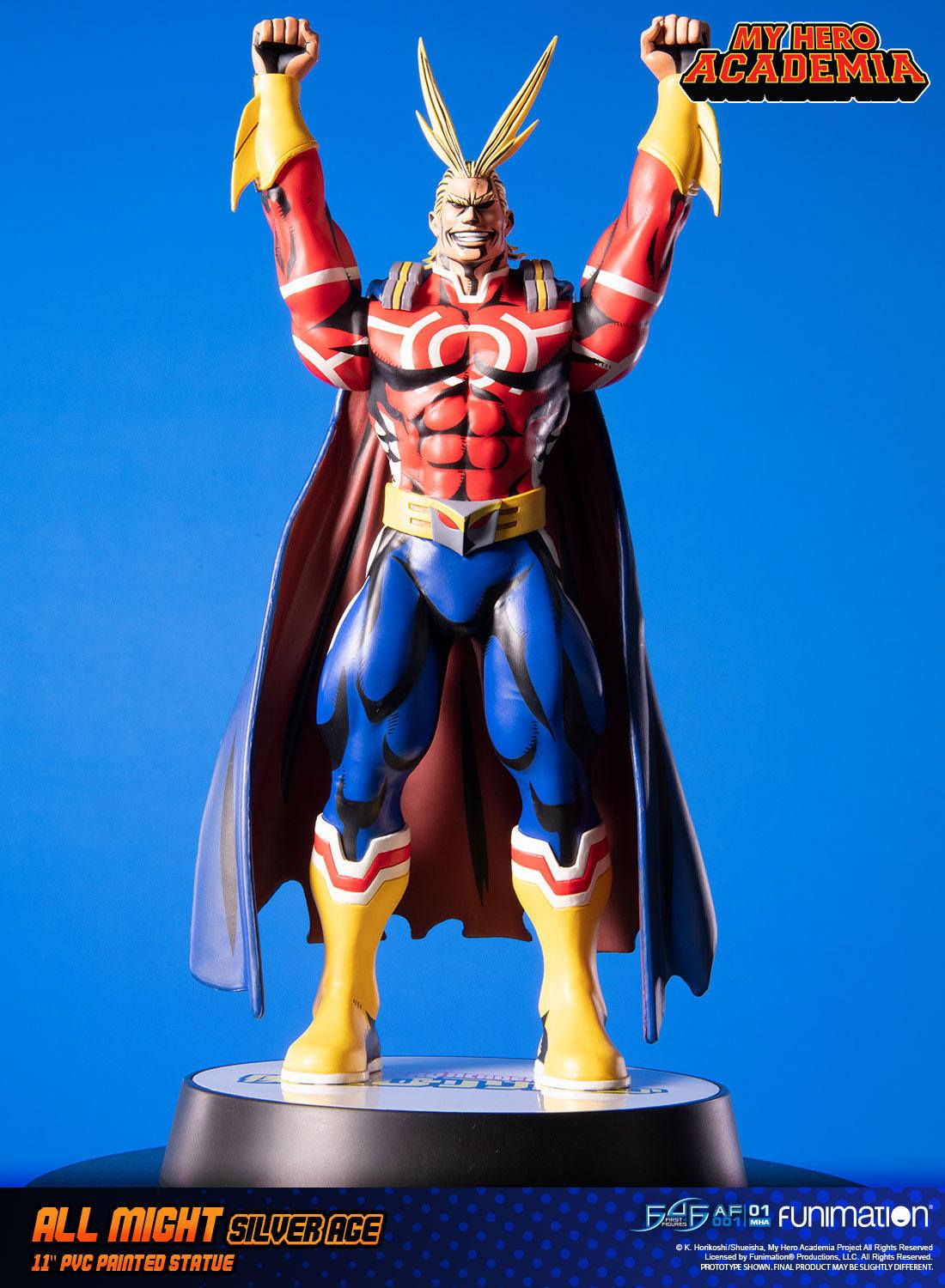 Descubre el apasionante mundo de Figura All Might Silver Age Standard.