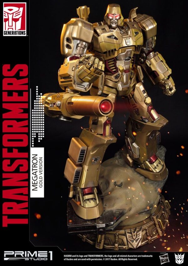 Descubre el apasionante mundo de Estatua Megatron Gold Version.
