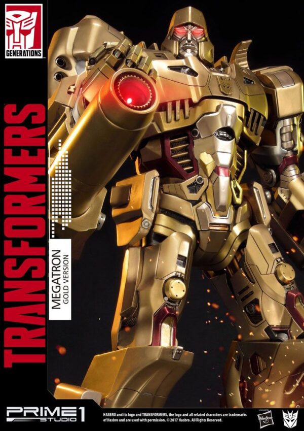 Descubre el apasionante mundo de Estatua Megatron Gold Version.