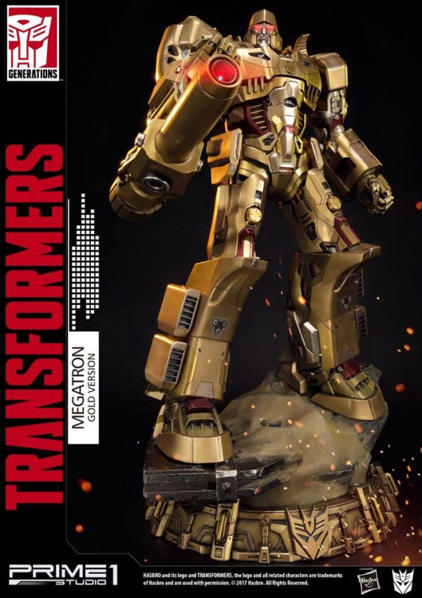 Descubre el apasionante mundo de Estatua Megatron Gold Version.