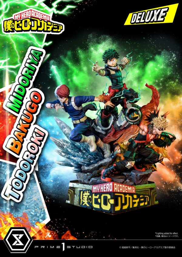 Descubre el apasionante mundo de Estatua Midoriya - Bakugo - Todoroki Deluxe Bonus.