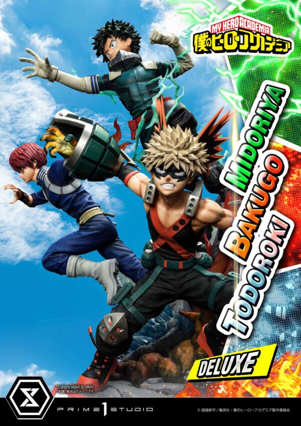 Descubre el apasionante mundo de Estatua Midoriya - Bakugo - Todoroki Deluxe Bonus.