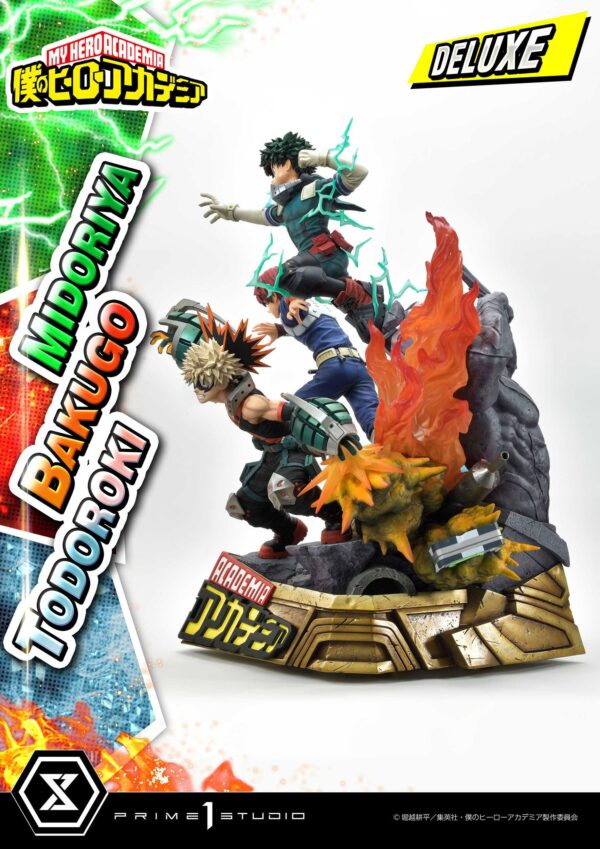 Descubre el apasionante mundo de Estatua Midoriya - Bakugo - Todoroki Deluxe Bonus.