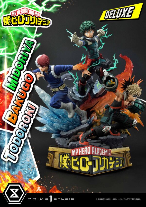 Descubre el apasionante mundo de Estatua Midoriya - Bakugo - Todoroki Deluxe Bonus.
