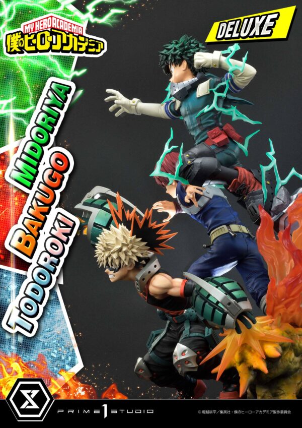 Descubre el apasionante mundo de Estatua Midoriya - Bakugo - Todoroki Deluxe Bonus.