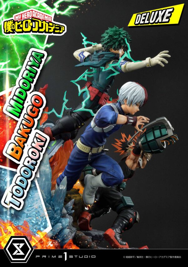 Descubre el apasionante mundo de Estatua Midoriya - Bakugo - Todoroki Deluxe Bonus.