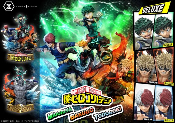 Descubre el apasionante mundo de Estatua Midoriya - Bakugo - Todoroki Deluxe Bonus.