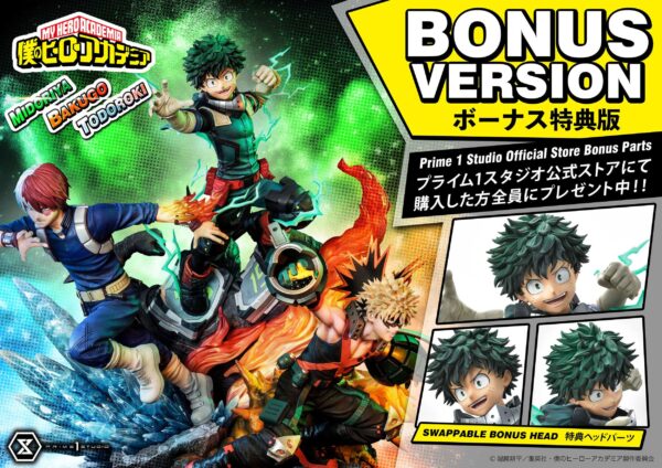 Descubre el apasionante mundo de Estatua Midoriya - Bakugo - Todoroki Deluxe Bonus.