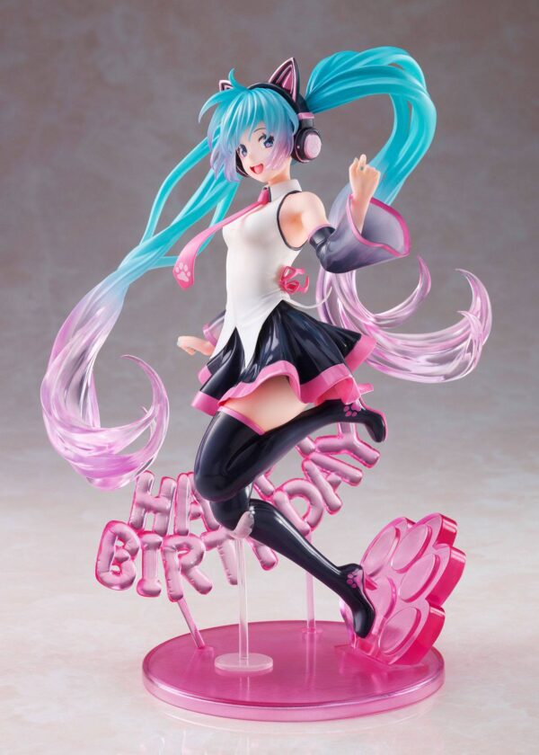 Descubre el apasionante mundo de Estatua Miku Birthday 2021 Happy Cat.