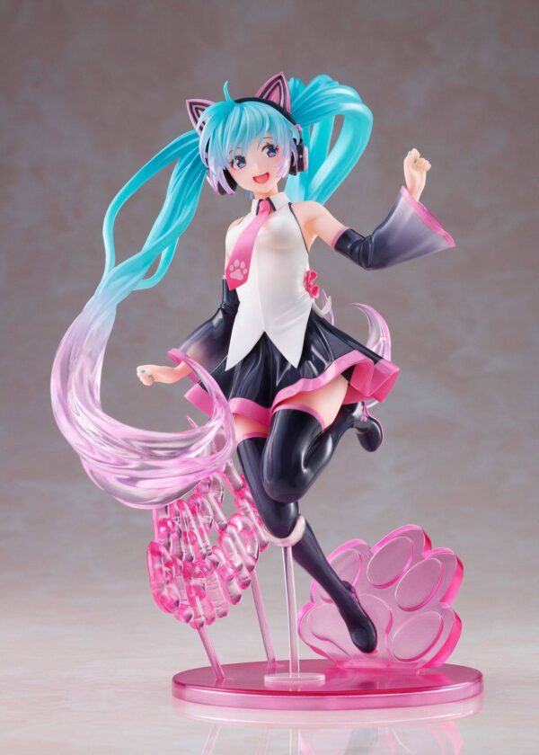 Descubre el apasionante mundo de Estatua Miku Birthday 2021 Happy Cat.
