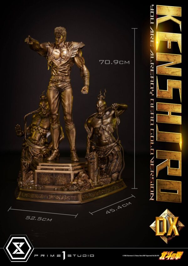 Descubre el apasionante mundo de Estatua Kenshiro Deluxe Gold Version.