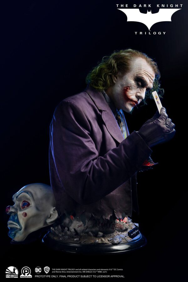 Descubre el apasionante mundo de Busto tamaño real Joker Dark Knight.