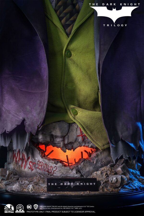 Descubre el apasionante mundo de Busto tamaño real Joker Dark Knight.