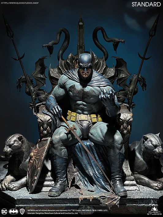Descubre el apasionante mundo de Estatua Batman on Throne DC Comics.
