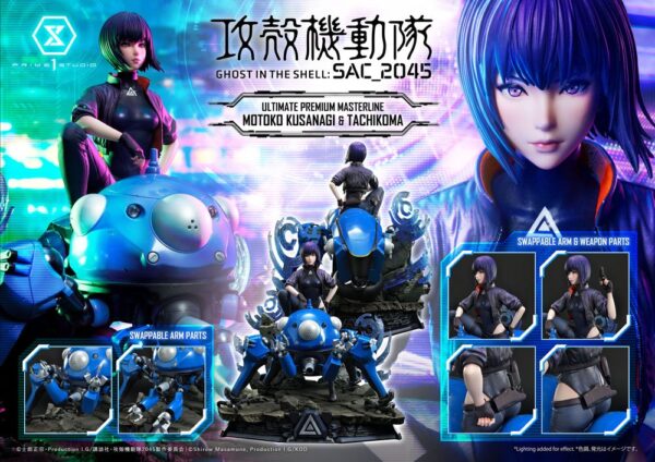 Descubre el apasionante mundo de Estatua Kusanagi and Tachikoma.