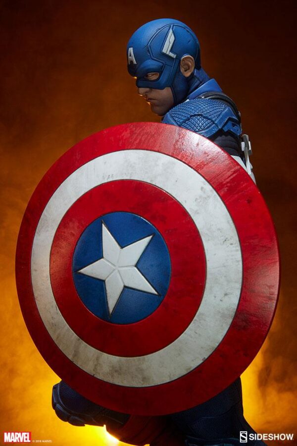 Descubre el apasionante mundo de Estatua Premium Format Captain America.